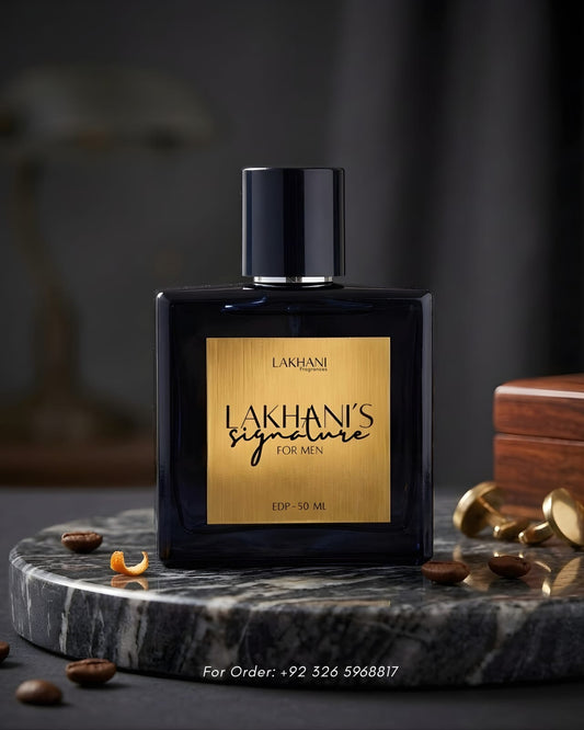 LAKHANI'S SIGNATURE FOR MEN EDP- 50 ML, With Fresh,Sweet, Woody or Masculine Fragrance