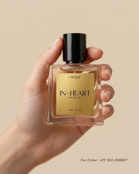 IN HEART FOR WOMEN LUXURY- EDP 30 ML Touch of Jasmine,Vanilla, Lavender and Citrus.