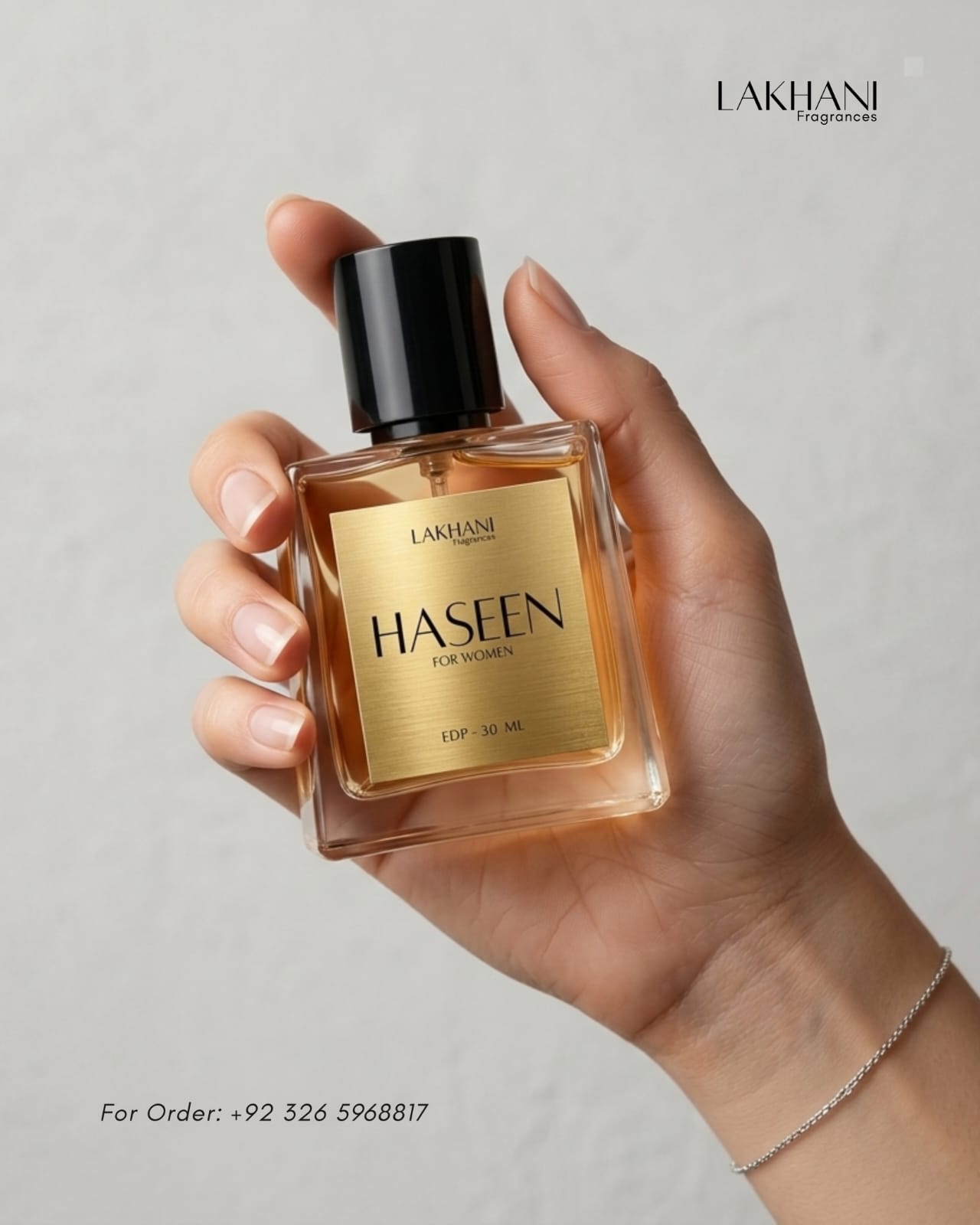 HASEEN FOR WOMEN – PREMIUM LONG-LASTING EDP-30 ML With Fresh, Clean, Woody, Slightly Floral notes