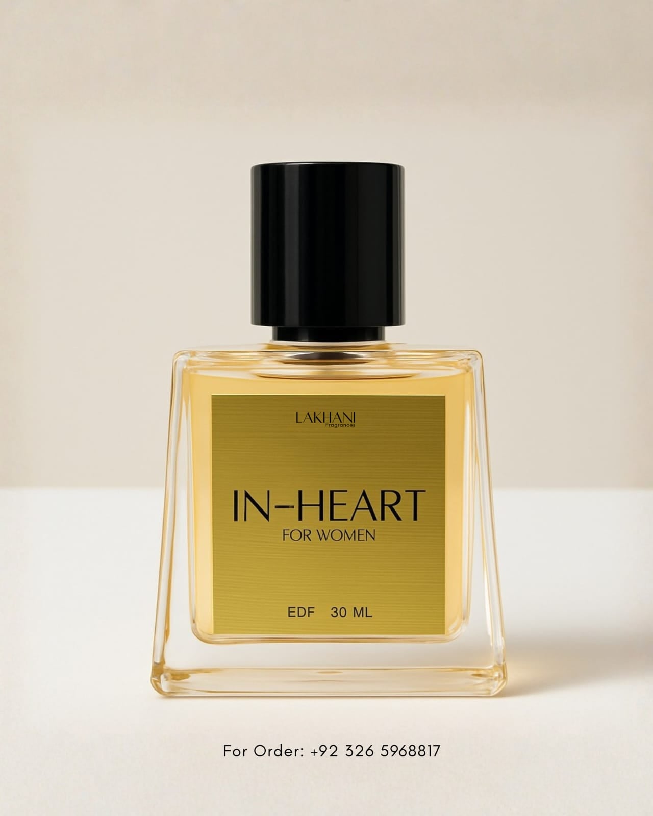 IN HEART FOR WOMEN LUXURY- EDP 30 ML Touch of Jasmine,Vanilla, Lavender and Citrus.