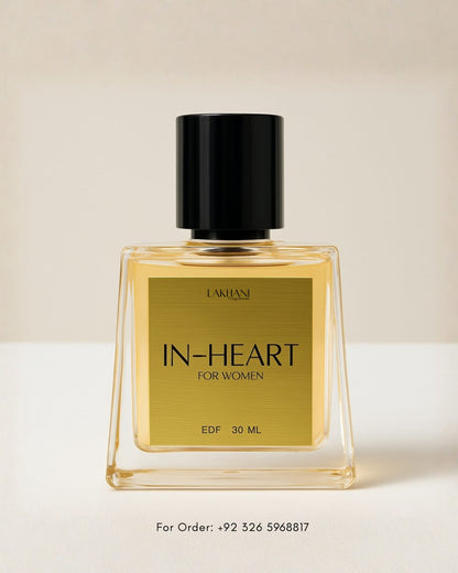 IN HEART FOR WOMEN LUXURY- EDP 30 ML Touch of Jasmine,Vanilla, Lavender and Citrus.