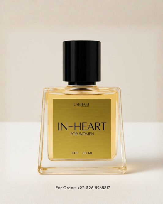 IN HEART FOR WOMEN LUXURY- EDP 30 ML Touch of Jasmine,Vanilla, Lavender and Citrus.