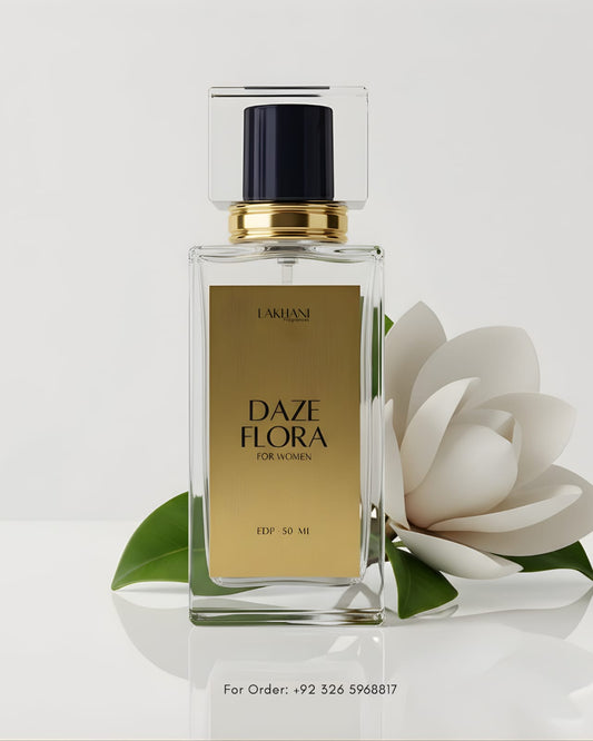 DAZE FLORA FOR WOMEN  EDP- 50 ML.  Impression Of Gucci Floral,Fruity, Sweet and Feminine.